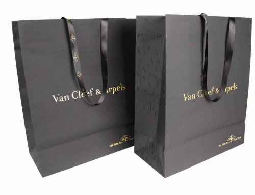 Van Cleef & Arpels soft touch paper box and bag