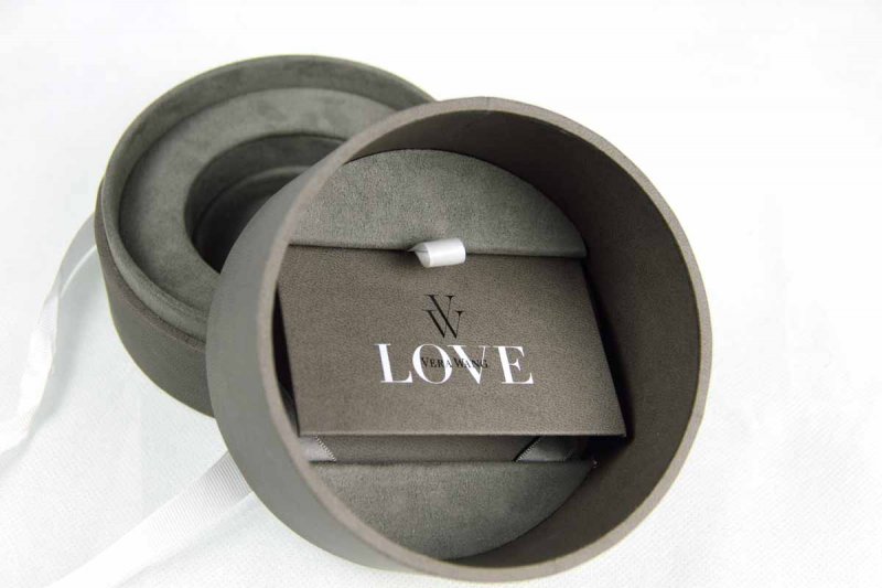 Vera Wang Round Jewelry Box Paper printing and packaging supplier in