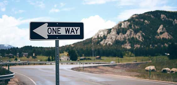 one way